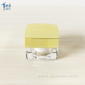 5g Gold Square Acrylic Jar for Nail Polish